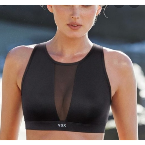 Victoria's Secret Other - Victoria's Secret VSX High Neck Mesh Sports Bra